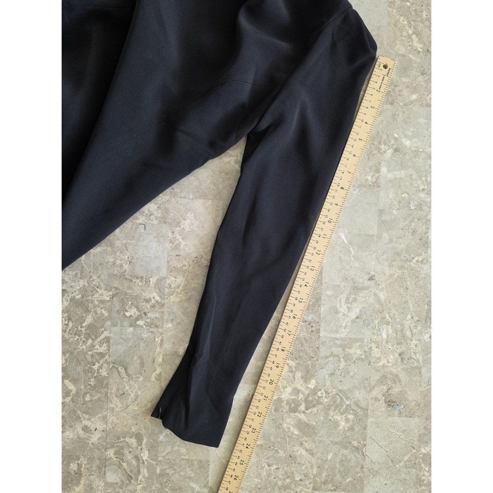 NWT BCBGMAXAZRIA Black Open Back Maxi Gown Dress Formal High Neck Side Slit US 2 - Picture 15 of 16